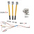 君华10kv高压接地线接地棒25平方铜线平口螺旋绝缘杆携带型 1米棒3根线长1*3+5米