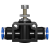 YFGPH 黑色气动气管节流阀LSA-4插直径4mm管快插快速接头管道节流阀流量可调节阀门