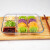 菲内克斯钢化耐热玻璃饺子盘 家用水果西餐带醋酱碟多功能分隔水果西餐盘 四分格 1个 9英寸