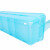 钢骑士 输液盒 摆药盒药品分类收纳盒塑料盒输液篮配床号牌 长款蓝色
