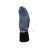代尔塔DELTAPLUS 透气工作劳保手套丁腈涂层防滑舒适精细操作耐磨损塑胶园艺 201716 蓝黑色（12副） 7码 