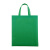 巨成 无纺布购物手提袋 广告礼品袋 草绿色 25*30*10 立体竖款(10个)