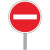 工孚 国标通用圆形铝板 施工路段警示标牌 50x50cm禁止左转 单位：个