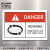 国际标准艾瑞达设备旋转方向标识设备安全标志标牌标示危险警告方向指示标签中英文出口机械设备不干胶DI DI-M010(50个装)60*40mm横英文