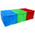 加厚周转箱长方形大塑料箱储物收纳盒物流筐乌龟养定制 外径550*410*330 箱子白色 无盖
