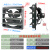 工业方排抽风机厨房排风扇 工业换气扇窗式排气扇厨房抽油烟 12寸大风量百叶款/安装尺寸