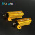 Honzier 50W黄金铝壳电阻 全系列RX24电阻器 50W 0.1RJ-10K 34568欧姆 50W (1只） 3KJ /3000欧姆