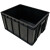 防静电周转箱配盖塑料黑色导电物流箱加厚物料胶箱 加厚A15#箱黑色600*500*160mm
