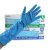 尚和手套（SHOWA）一次性丁腈手套无粉防滑麻指加厚防水耐油实验检查 蓝色887/L/50只