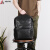 AGOTG品牌真皮双肩包男时尚潮流头层牛皮男士背包书包休闲旅行电脑男包 黑色