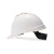 梅思安/MSA V-Gard500豪华型PE透气孔V型安全帽工地建筑工程防砸防冲击头盔超爱戴帽衬带下颚带 可定制 白色