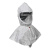 3M H-412头罩组合 含头罩 安全帽 披肩式白色防护面罩  2个起订 白色 均码