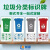 畅镭 PP背胶 垃圾桶分类标识贴 厨余干湿垃圾可回收有害 40*50cm 上海版可回收物 CLSH-003