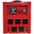 工地三级配电箱施工装修移动电箱220v临时强电箱开关箱可 桔红色