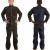 牛皮电焊工作服焊工焊接防烫保护衣工作服电焊工皮衣 棕色混搭套装 XL