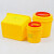 阿力牛 ASY-008 黄色废物利器盒 实验室锐器盒10个装 方形利器盒3L 