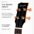 enya恩雅K1全单尤克里里 ukulele乌克丽丽相思木全单板四弦小吉他 26英寸EUT-K1 电箱款