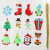 泰瑞格 新款姜饼人圣诞树挂饰 十二款 圣诞场景布置挂件 四款12个一套 7*5cm