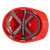 梅思安 10146674 豪华ABS 安全帽一指键帽衬针织吸汗带D型下颌带 1顶 红色 均码