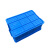 群隆工品 塑料分割箱 零件盒 物料收纳盒 蓝色箱子 加厚加固防摔分割箱六格 370*250*143