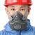 耐斯安防尘口罩面具透气防工业粉尘装修打磨灰粉可清洗易呼吸防护面罩男 200防尘面具1套（含100片棉）