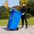 【240升黑色干垃圾】上海加厚塑料环卫垃圾桶上挂车黑色垃圾桶咖啡色棕色市政塑料垃圾桶