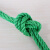 赫钢 尼龙绳 货车捆绑绳全新料绿色耐磨物流塑料绳 18mm 10米/捆