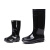 朗固 LANGGU  雨鞋男式 高筒防水雨鞋 户外雨靴套鞋 防护鞋 黑色 39-44