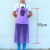 PVC围裙 防水放油透明围裙加厚厨房食堂水产工厂女简约加长耐围腰 紫色 中号PVC围裙2件