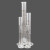 定制高硼硅实验室量筒玻璃量筒实验室刻度量筒五合一 5-100五合一套装-玻璃量筒