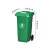 240升脚踏式垃圾桶带盖全新塑胶公园小区街道加厚户外分类垃圾桶 120L中踏款红色分类标-带盖