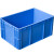 欧杜 周转箱塑料盒子长方形户外手提螺丝盒收纳零件盒EU箱物流胶框胶箱 4316箱400*300*175mm(蓝)/1个  工业级品质