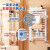 华德华美（HUADE HUAMEI）小背篓暖气片卫生间家用水暖置物架钢制背篓浴室厕所壁挂式散热器 [重推]亮白色高800X400mm中心距