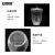 安赛瑞 石英坩埚 化学实验室耐高温透明带盖杯状器皿 150ml 6A00295