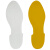 海斯迪克 HKD-3-7 自发光脚印地贴（脚印）1对装 28*10cm 夜光脚印地面贴 防水耐磨脚印地贴