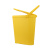 食安库 清洁工具 带刻度水桶 12L 黄色 含桶盖