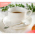 白瓷咖啡杯  瑶华 陶瓷杯咖啡杯 勺子碟子杯子套装 简约陶瓷欧式咖啡套装杯子 托斯卡纳杯(瓷勺)