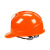 谋福  9979 一字透气款施工安全帽 工人领导头盔 定制收费可定制logo 橙色 一字透气款
