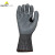 代尔塔 (DELTAPLUS）202010 8码 劳保手套C级防割丁腈涂层加长手套灰黑色 1副装