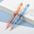 英雄（HERO）钢笔1202透明色超滑铱金笔示范特细透明钢笔螺旋旋转笔帽铱金笔中小学生练字用硬笔书法 透明红（单笔礼盒） 约0.38mm