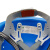 百舸安全帽圆顶进口ABS抗冲击建筑施工可调节按钮透气头盔 蓝色
