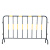 星工（XINGGONG）可移动铁马护栏 公路施工移动式围挡 市政道路临时隔离警示栏 2米*1.2米黑色黄贴