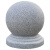 纳仕德 路障阻挡车石球 天然花岗岩圆球 护路盾止车石墩子石头球 40公分 JXA0201