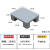 定制塑料托盘防潮垫板卡板仓库地垫地台地堆板叉车板货架托板垫仓 40*30*12cm平板四脚灰色