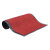 企桥 双层条纹加厚绒面地垫 耐磨除尘吸水防滑  深红色	宽度2.0米