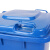 震迪 塑料垃圾桶 240L上海款分类标准(可回收)挂车桶蓝色分类垃圾桶大号分类垃圾箱可定制 KT518带轮带盖桶