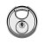 苏识 STC70 不锈钢圆饼锁挂锁 （计价单位：个） 银色