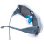 添新焊友 电焊面罩焊工面罩 工业面部防护牛皮面屏头戴式 单独灰色眼镜1副
