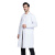 劳博士 TZ012 白大褂 工作服学校化学实验室服护士服药店食品厂工装白色 女XL松紧袖