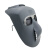谋福（CNMF）电焊面罩头戴式脸部面具电焊面屏烧焊氩弧焊电焊眼镜 (灰色电焊面罩BX+灰色眼镜+绑带 )